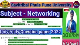 Networking University Question Paper -2022 |Networking Question Paper -2022 |Networking |NT