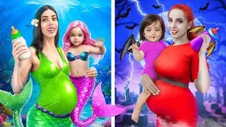 Pregnant Mermaid VS Pregnant Vampire