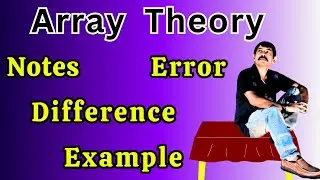 Java Array Theory Key Points | Examples | Error | Difference | Output