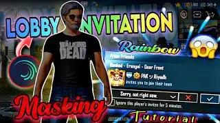Lobby Invitation Masking Tutorial😍 | Rainbow Invitation Masking 🌈 | Alight Motion Masking Tutorial