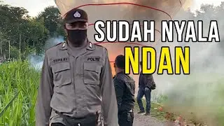 Balon Besar Gagal diamankan POLISI 25meter HLOS SOK KABEH