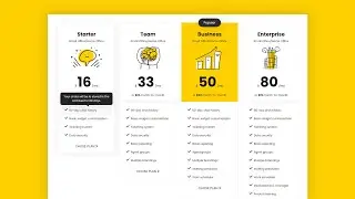 How To Create a Responsive Pricing Table Using HTML and CSS