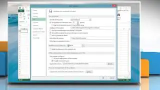 How to enable and adjust 'AutoRecover and AutoSave' in Excel 2013 on a Windows® 8.1 PC