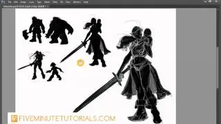 Character Design Tutorial : Silhouette, positive and negative shapes (Internal Details)