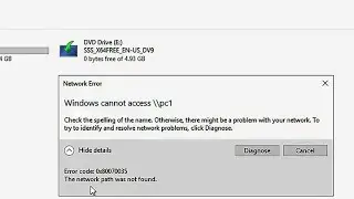 How To Solve Network Error The Network Path was Not Found Error Code 0x80070035 Windows 10