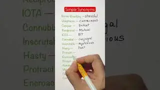 Simple Synonyms