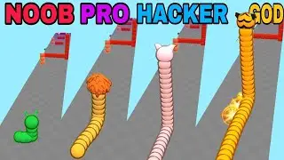 NOOB VS PRO VS HACKER VS GOD in  Dodgy Snake New Update
