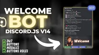 [NEW] How to make Discord Bot + Welcome System + 24/7 Online