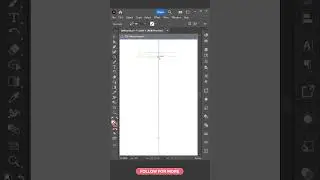 How To Use  LINE MIRROR TOOL In Adobe Illustrator? #shorts