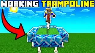 🦅 Minecraft: Working Trampoline Tutorial!