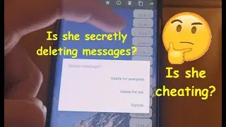 How to know if your partner cheats on you by deleting messages on Whatsapp.