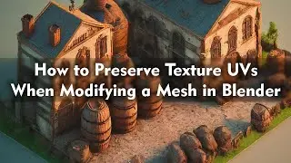 Preserve Texture UVs When Modifying a Mesh in Blender 💡 A Quick Tutorial