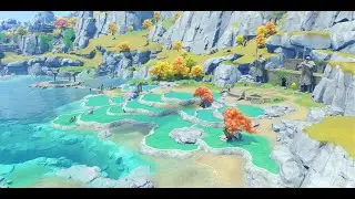 Calm Ambience by the Lake | Gaze at Luhua Pool (Clear Brilliance Pond) with Keqing | Night Rain