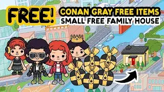 FREE Gift Conan Gray + ALL  Free Small Tiny HOUSE Rockstar FAMILY TOCA BOCA House Ideas 🖤💛