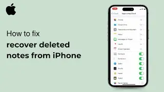 How to recover deleted notes from iPhone ( iOS ) 2024