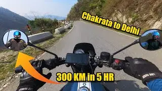 Chakrata To Delhi By Hunter 350 EP 2 - 100 ki Speed Pr Hunter 350 Cruise