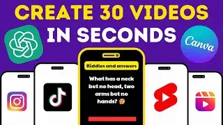 Bulk Create Videos With Canva and ChatGPT For TikTok, YouTube Shorts & Instagram Reels
