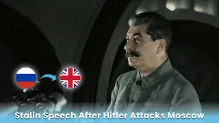 Stalin Speech After Hitler Attacks Moscow in English (AI Translated）