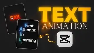 Unique 🤩 TEXT ANIMATION Tutorial in CAPCUT