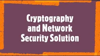 Cryptography and Network Security solution chapter 1