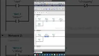 (Part b): Bottle Filling and Capping Project using PLC Ladder Logic Programming