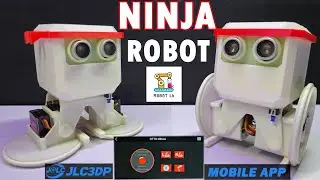 How To Make Ninja Robot | Otto Ninja | Using  ESP8266  D1 Mini Wi-Fi Board | APP Controlling |  Easy