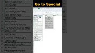 #shorts  | Separate text and numbers in Excel | Extract only Numbers from a List using Go To Special