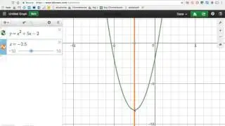 Finding Vertex, Axis of Symmetry, and Roots with Desmos