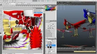 Crimson Loftwing 3d Model FINAL- Part 8/8 - Texturing Part 2/2