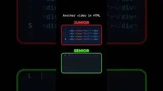Which one you are Junior or Senior Developer 😂#html #css #webdevelopment #coding #junior #senior #js