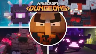 Minecraft Dungeons - All Bosses/All Boss Fights + ENDING (All DLC)