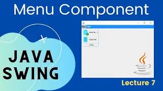 Java Swing : Menu Components in detail | JMenuBar | JMenu | JMenuItem | Hindi Tutorial