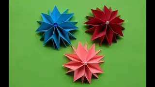 Объемный цветок оригами из бумаги | Origami paper flowers