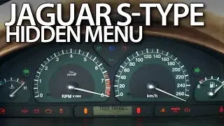 Jaguar S-Type hidden menu, instrument cluster test mode