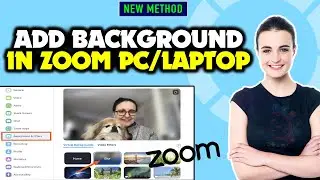 How to add background in zoom pc/laptop | Virtual Background zoom apps