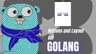 buttons and horizontal layout in golang gio ui framework