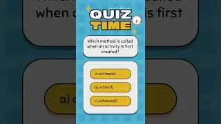 Learn and Quiz : 1 #androidtutorialforbeginners  + Quick #androiddevelopment Challenge!