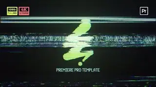 Premiere Pro Template: Retro VHS Logo Intro + Free Font