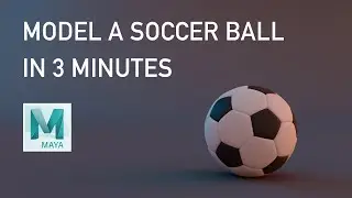 Maya Tutorial--How To Model A Soccer Ball In 3 Minutes