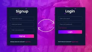 Animated Login And Registration Form Design in Html & CSS (Step by Step)