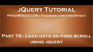 Load data on page scroll using jquery