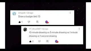 1 second vs 1 minute vs 10 minutes budgie bird drawing challenge