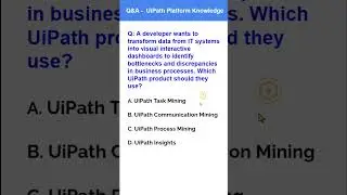 Q&A 1 on UiPath Platform Knowledge #shorts