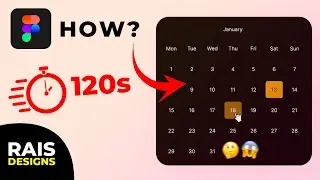 Create Interactive Date Picker Calendar in 120 Seconds (Figma Tutorial)