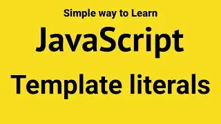 JavaScript Template literals #javascript  #javascriptengineer  #