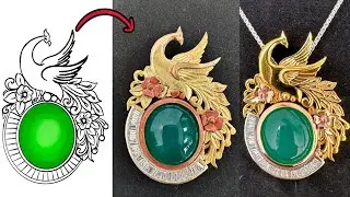 gold brooch making - unique handmade jewelry ideas