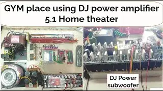 DJ power amplifier 5.1 home theater with remote kit acrylic wood finishing assemble using to GYM