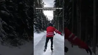 Ice Skating in the Forest in the Okanagan, BC ❄️