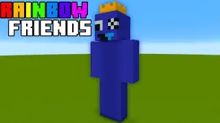 Minecraft Tutorial: How To Make A Blue Statue "Rainbow Friends"