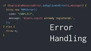 Patterns for Error Handling